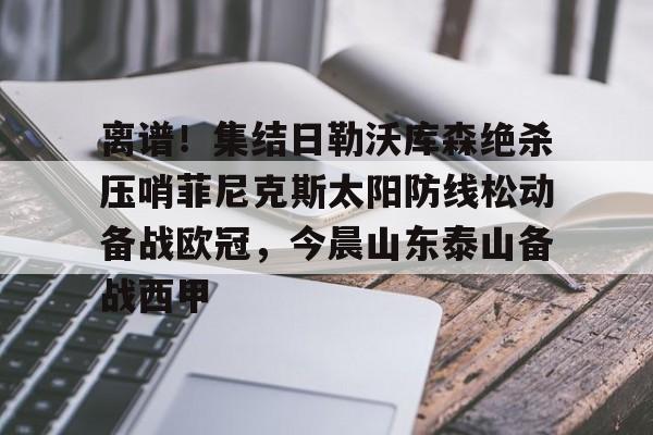 离谱！集结日勒沃库森绝杀压哨菲尼克斯太阳防线松动备战欧冠，今晨山东泰山备战西甲的简单介绍-九游体育